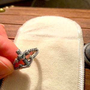 James Avery Faith Hope Love Ring Sterling Silver